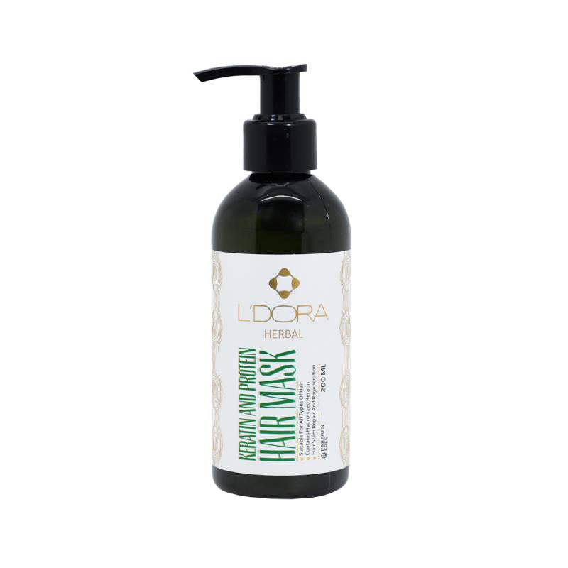 L'DORA HERBAL KERATIN AND PROTEIN HAIR MASK, 200 ml