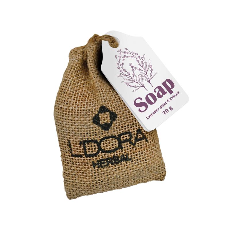 L’DORA HERBAL SOAP WITH LAVENDER EXTRACT, 70 gr