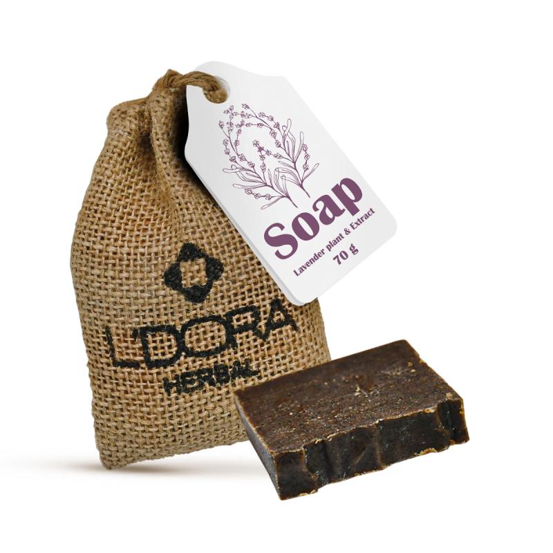 L’DORA HERBAL SOAP WITH LAVENDER EXTRACT, 70 gr